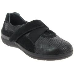 Chaussure orthopédique femme VANINA_HV NOIR vue de profil