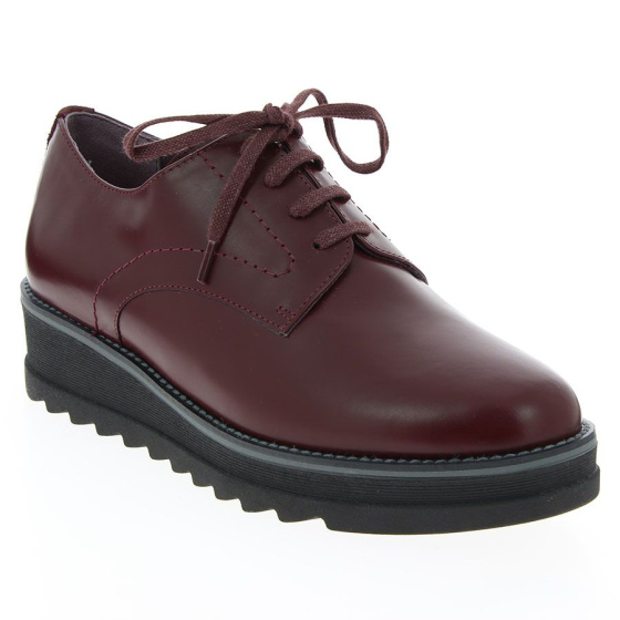 Derby confortable Femme Lady Bordeaux PULSE